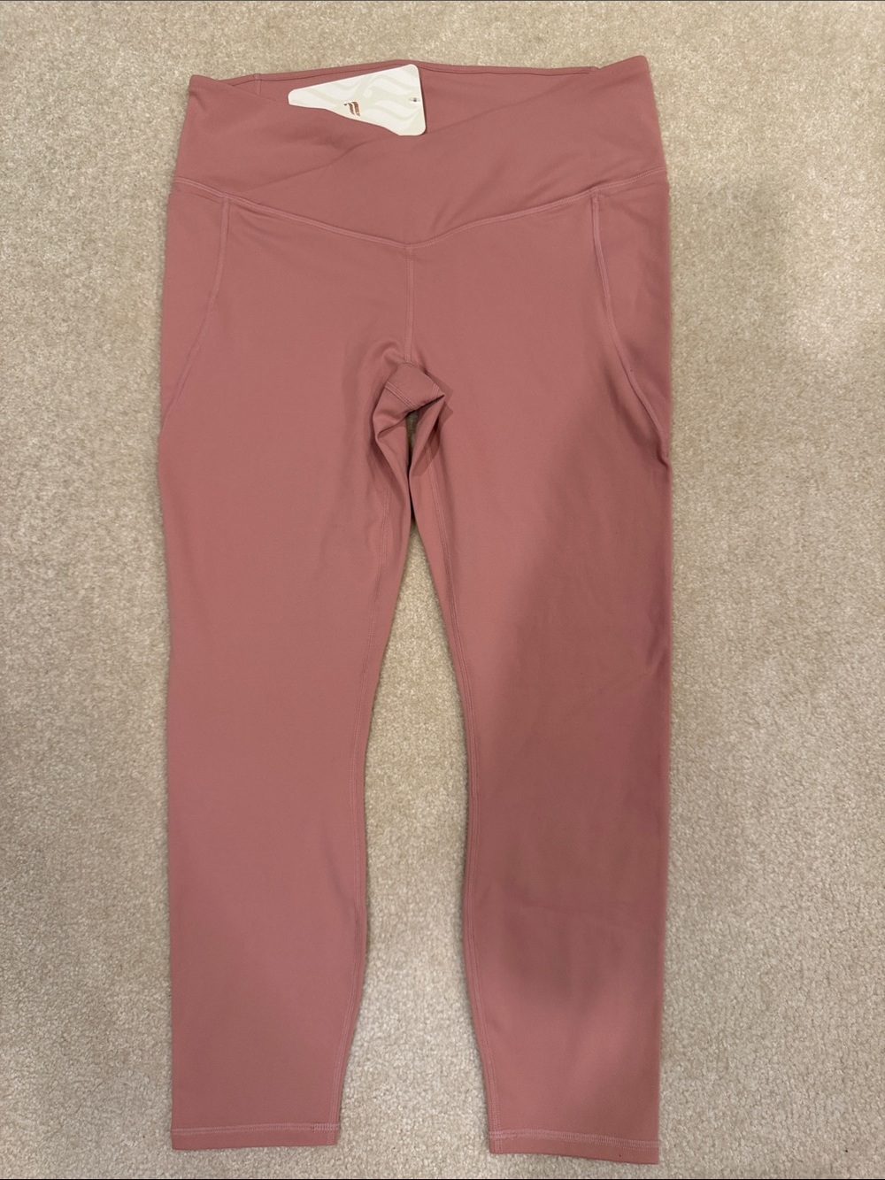 Mauve (Pink Canyon) High-Waist Active Leggings